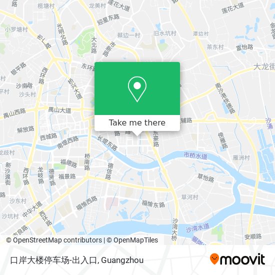 口岸大楼停车场-出入口 map
