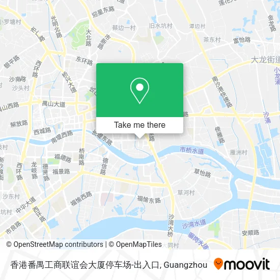 香港番禺工商联谊会大厦停车场-出入口 map