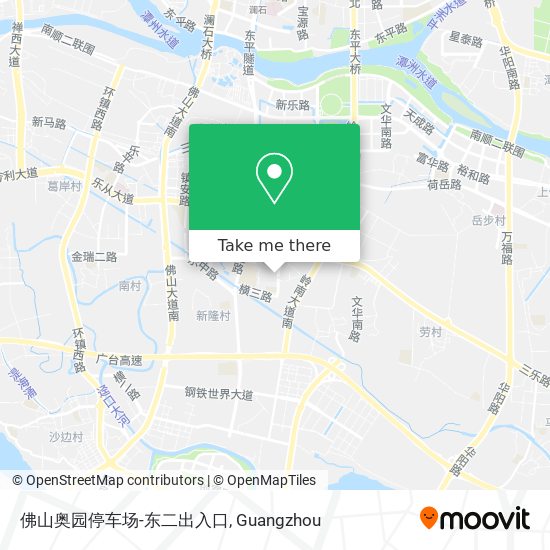 佛山奥园停车场-东二出入口 map