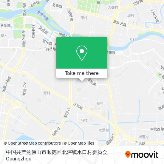 中国共产党佛山市顺德区北滘镇水口村委员会 map