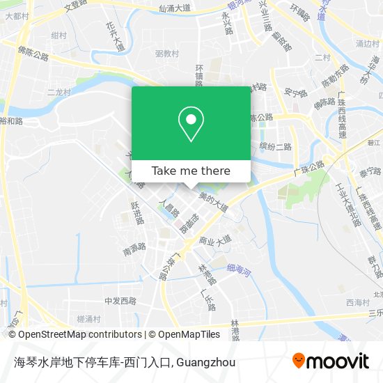 海琴水岸地下停车库-西门入口 map