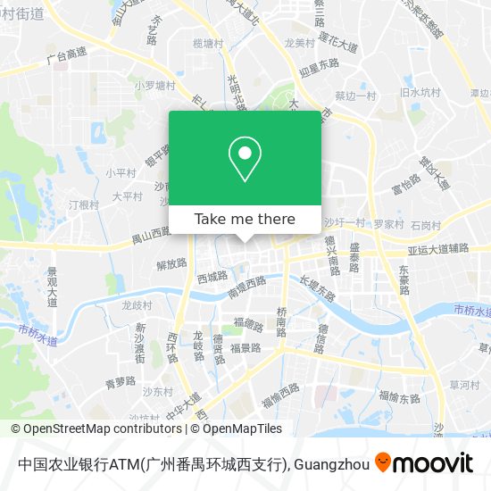 中国农业银行ATM(广州番禺环城西支行) map