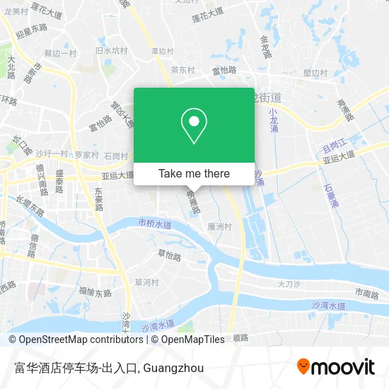 富华酒店停车场-出入口 map