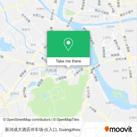 新润成大酒店停车场-出入口 map