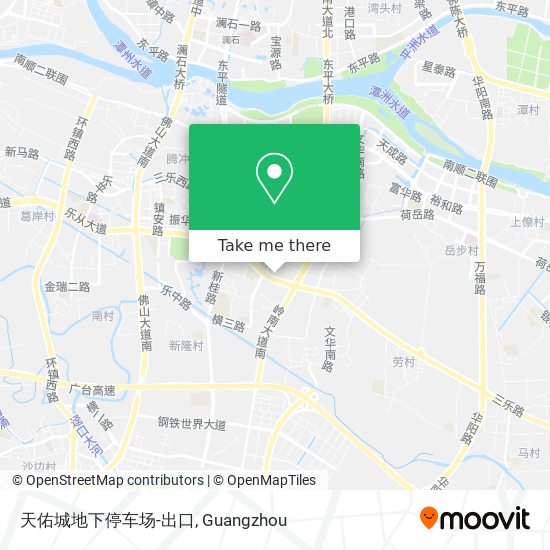 天佑城地下停车场-出口 map