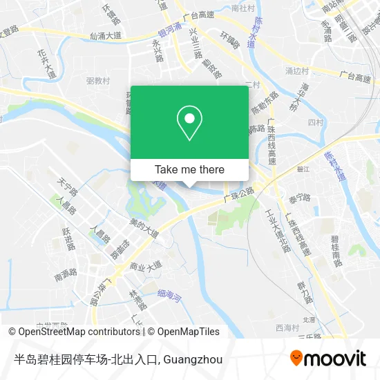 半岛碧桂园停车场-北出入口 map