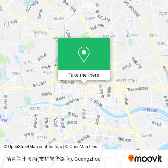 清真兰州拉面(市桥繁华路店) map
