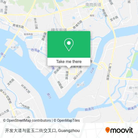 开发大道与蓝玉二街交叉口 map
