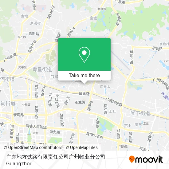 广东地方铁路有限责任公司广州物业分公司 map