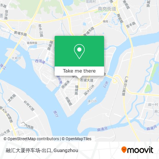 融汇大厦停车场-出口 map