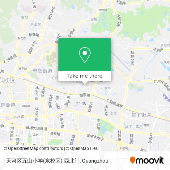 天河区五山小学(东校区)-西北门 map