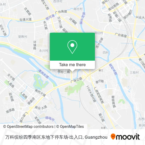 万科缤纷四季南区东地下停车场-出入口 map