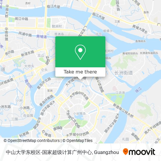 中山大学东校区-国家超级计算广州中心 map
