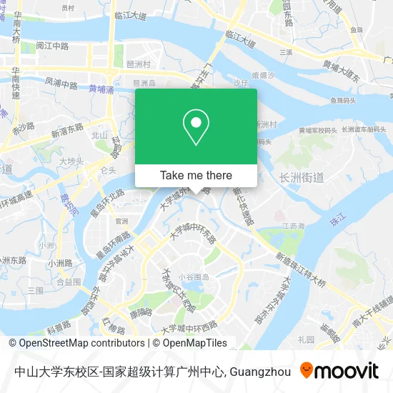 中山大学东校区-国家超级计算广州中心 map