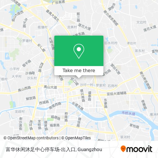 富华休闲沐足中心停车场-出入口 map