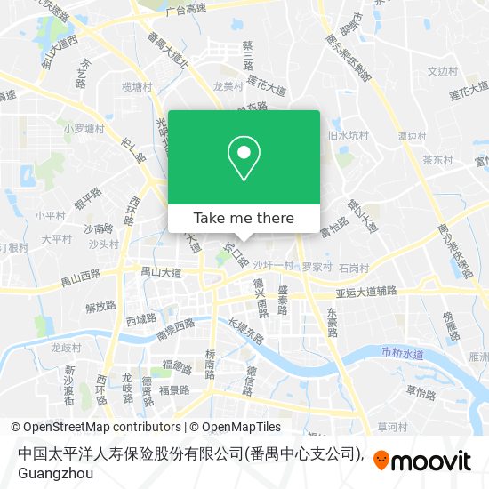 中国太平洋人寿保险股份有限公司(番禺中心支公司) map