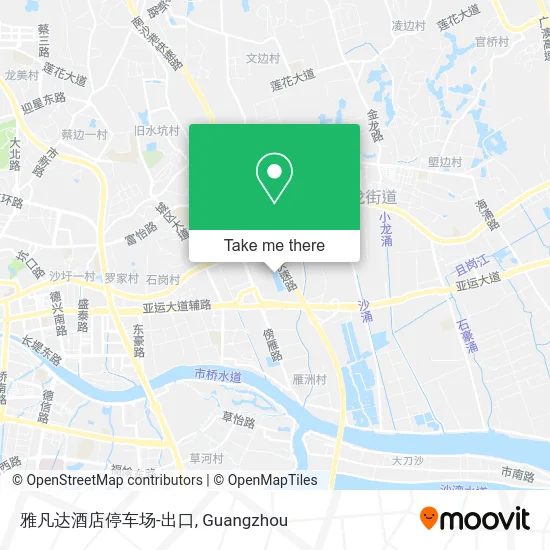 雅凡达酒店停车场-出口 map