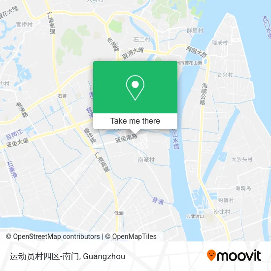 运动员村四区-南门 map