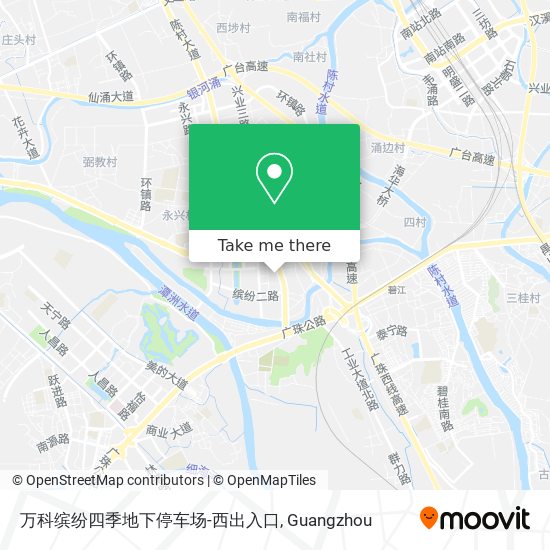 万科缤纷四季地下停车场-西出入口 map