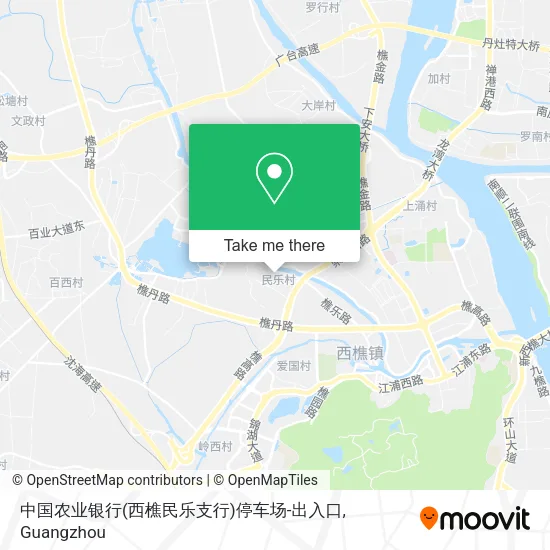 中国农业银行(西樵民乐支行)停车场-出入口 map