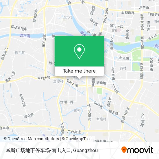 威斯广场地下停车场-南出入口 map