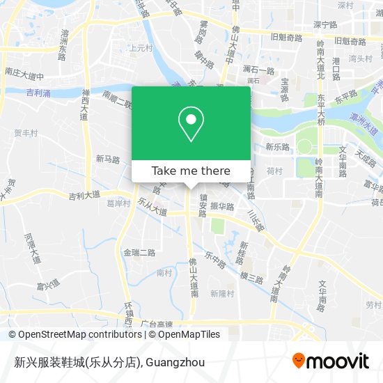 新兴服装鞋城(乐从分店) map
