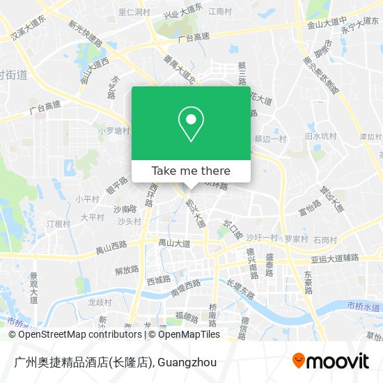 广州奥捷精品酒店(长隆店) map