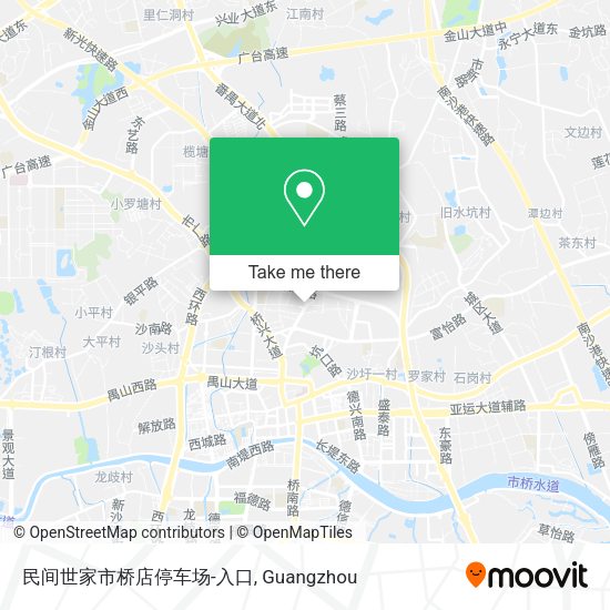 民间世家市桥店停车场-入口 map