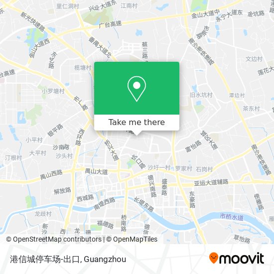 港信城停车场-出口 map