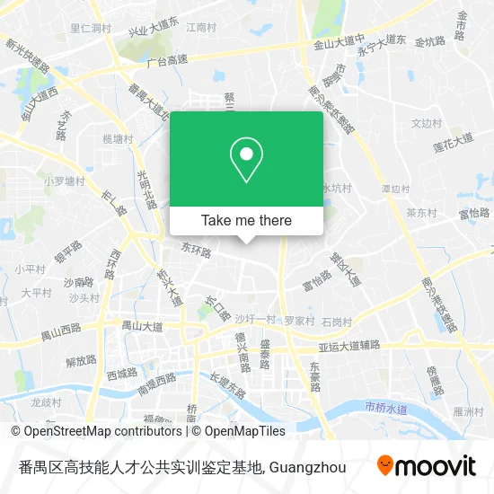 番禺区高技能人才公共实训鉴定基地 map