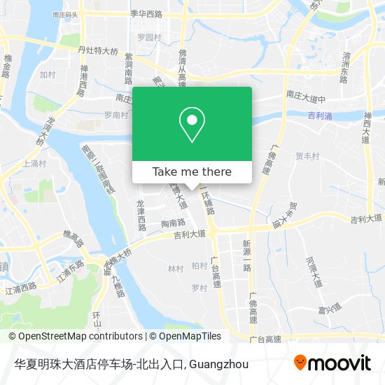 华夏明珠大酒店停车场-北出入口 map