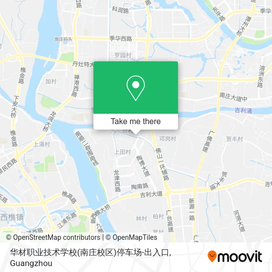 华材职业技术学校(南庄校区)停车场-出入口 map