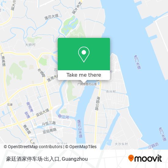 豪廷酒家停车场-出入口 map