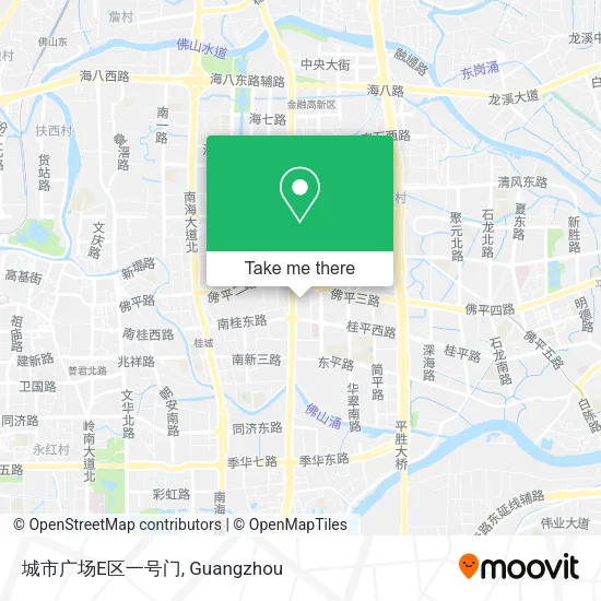 城市广场E区一号门 map