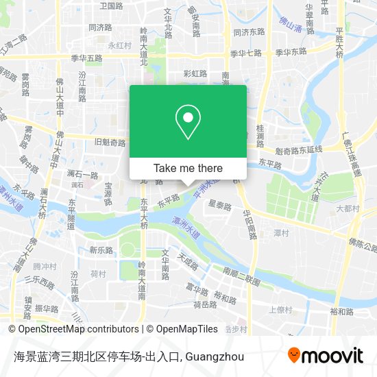 海景蓝湾三期北区停车场-出入口 map