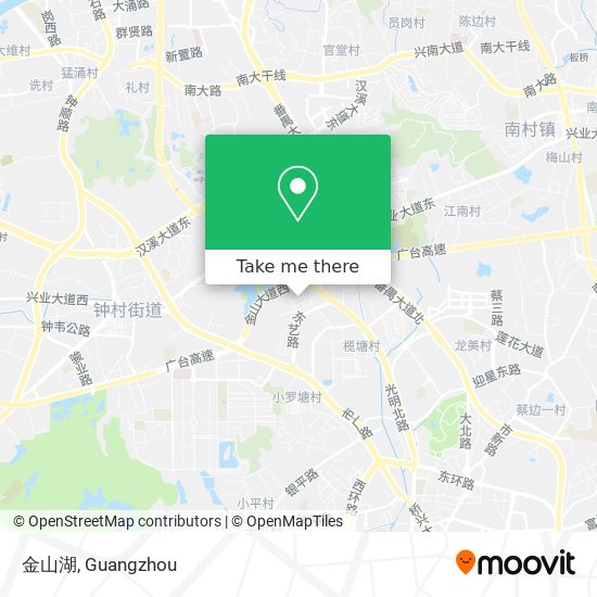 金山湖 map