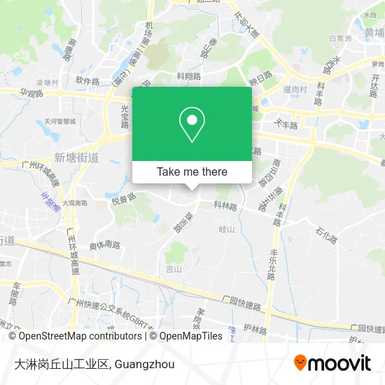 大淋岗丘山工业区 map