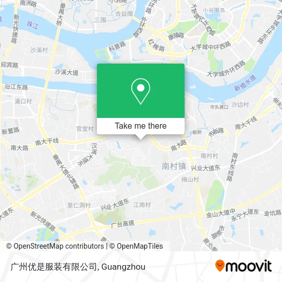 广州优是服装有限公司 map
