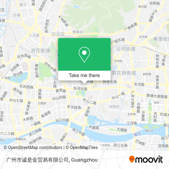 广州市诚是金贸易有限公司 map