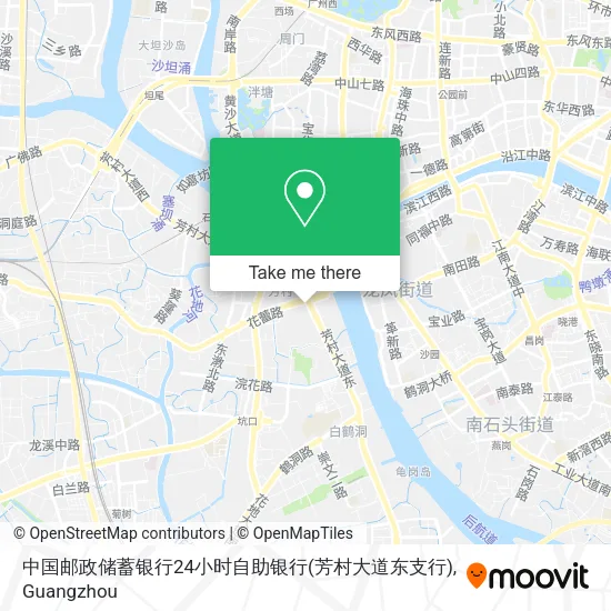 中国邮政储蓄银行24小时自助银行(芳村大道东支行) map