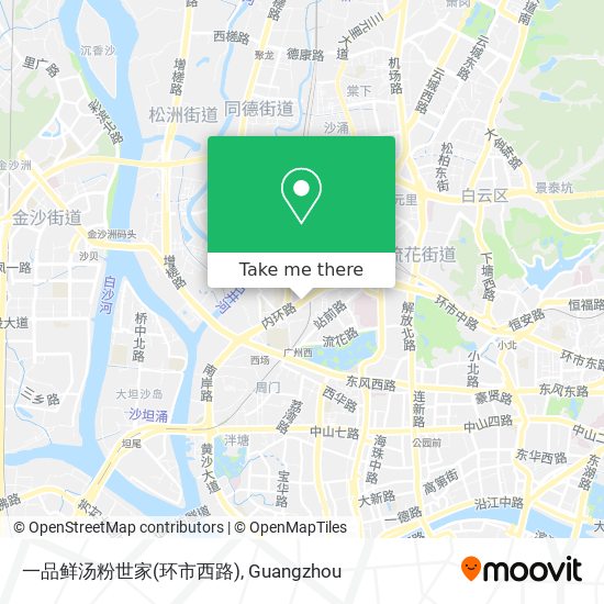 一品鲜汤粉世家(环市西路) map