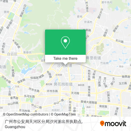 广州市公安局天河区分局沙河派出所执勤点 map