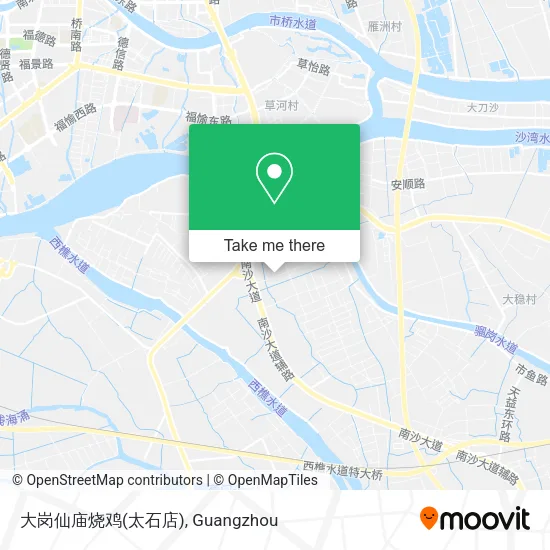 大岗仙庙烧鸡(太石店) map