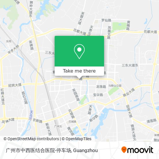 广州市中西医结合医院-停车场 map