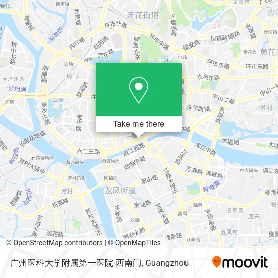 广州医科大学附属第一医院-西南门 map