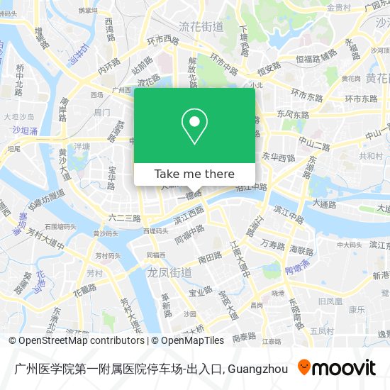 广州医学院第一附属医院停车场-出入口 map