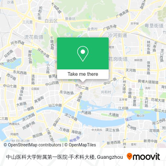 中山医科大学附属第一医院-手术科大楼 map