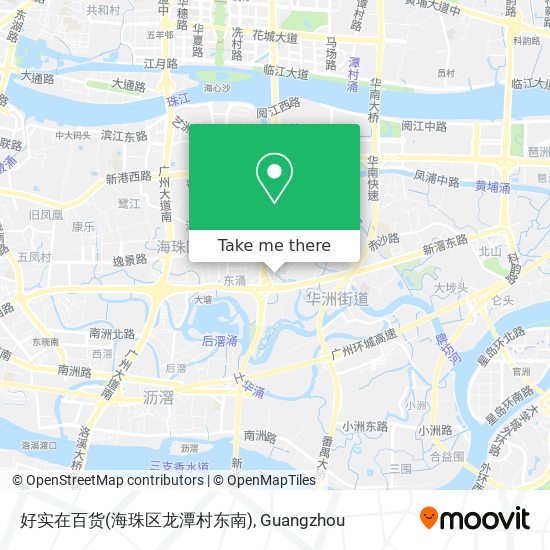好实在百货(海珠区龙潭村东南) map