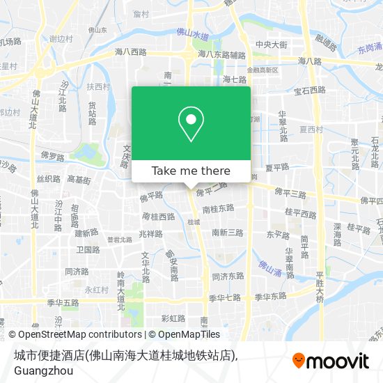 城市便捷酒店(佛山南海大道桂城地铁站店) map