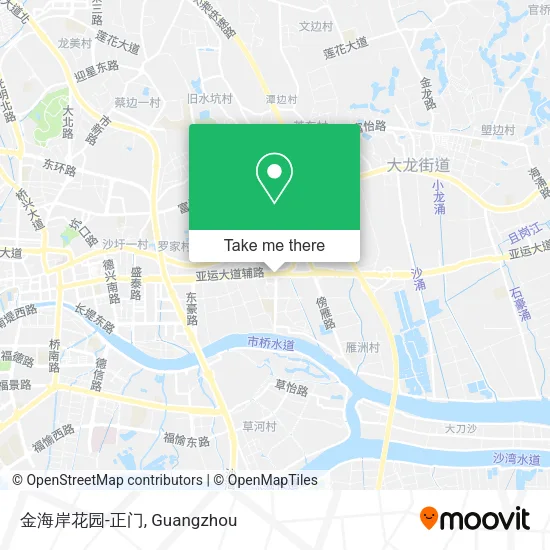 金海岸花园-正门 map